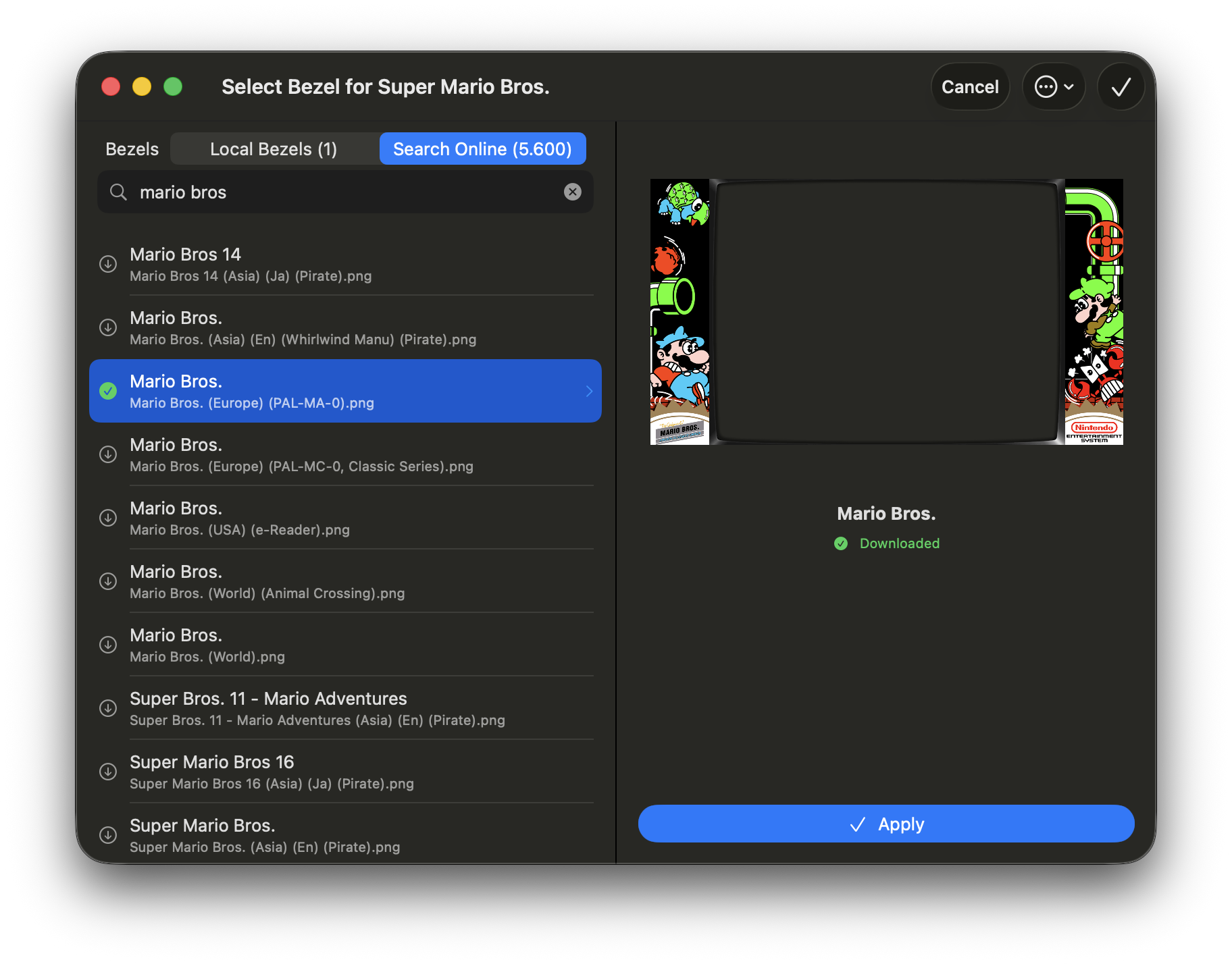 Bezel Browser Interface