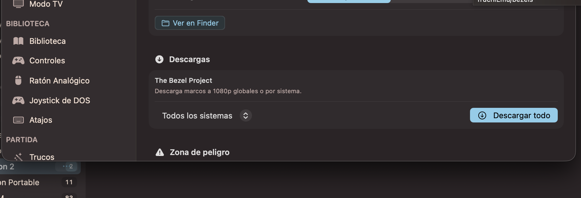 Descargas de bezels desde The Bezel Project