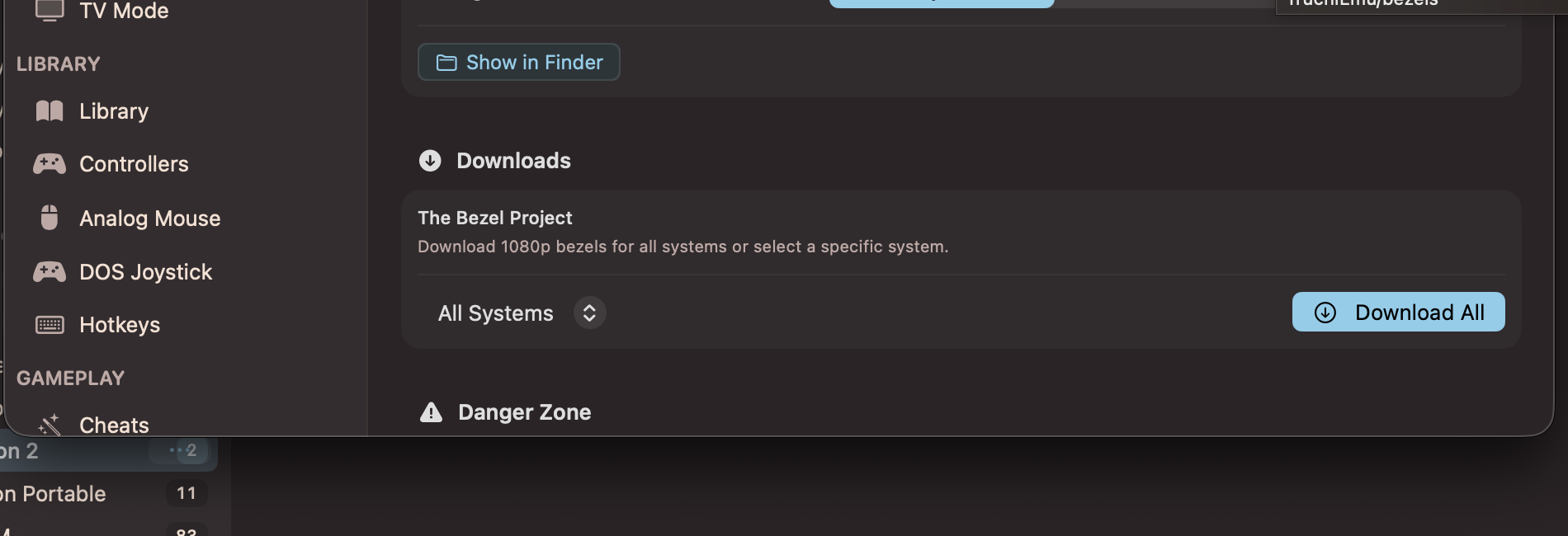 Bezel settings with The Bezel Project downloads