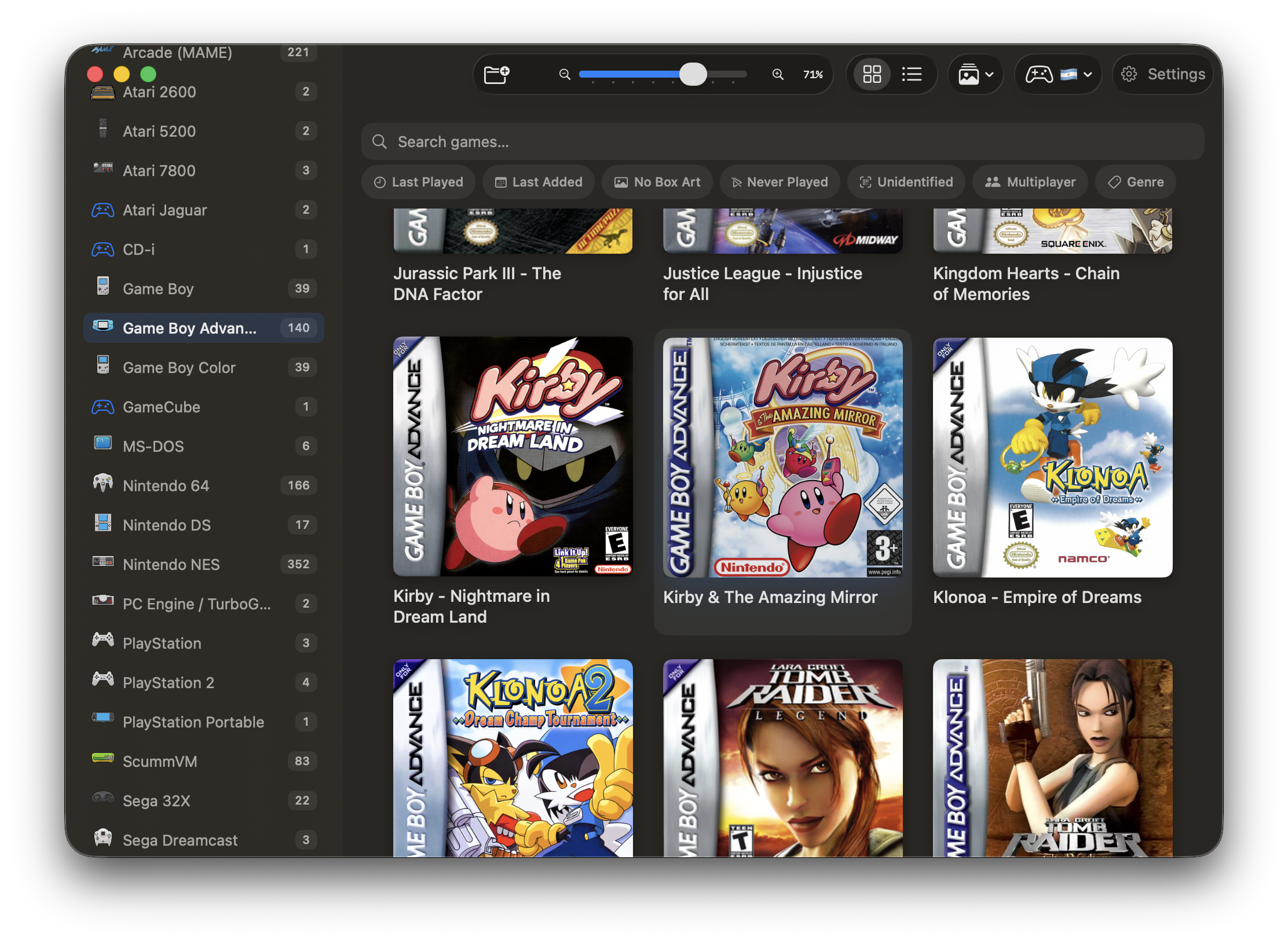 Library Grid View